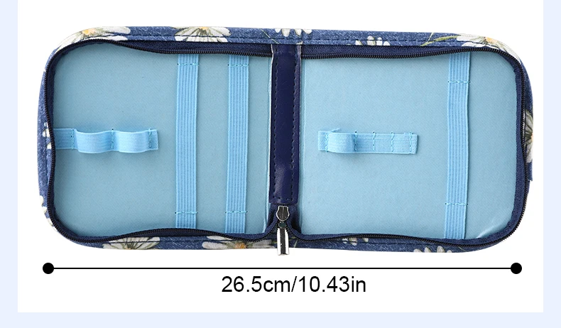 Description Picture 5 of itemNew Empty Sewing Kit Case Waterproof Sewing Needles&Thread Organizer Daisy Pattern Storage Bags for Sewing Tools Accessories