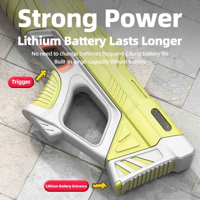 Summer Electric Water Gun Toys Bursts Children's High-pressure Strong Charging Energy Water Automatic Water Spray Children's Toy 3