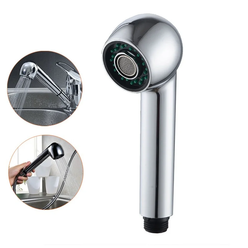 high quality hot cold tap top head faucet cover chrome plated replacement set kitchen bathroom faucet handle universal fittings Kitchen Pull Out Faucet Sprayer Head Replacement Faucet G1/2 Mixer Tap Bathroom Faucet Spray Shower Head Nozzle Mutifuction