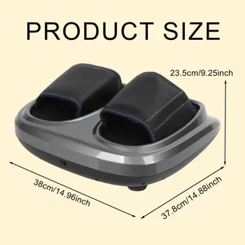 Foot Massager Shiatsu Kneading Deep Tissue Relax Heated Roller Calf Pain Relief Fatigue Muscles Vibrator Machine Health Relief 2