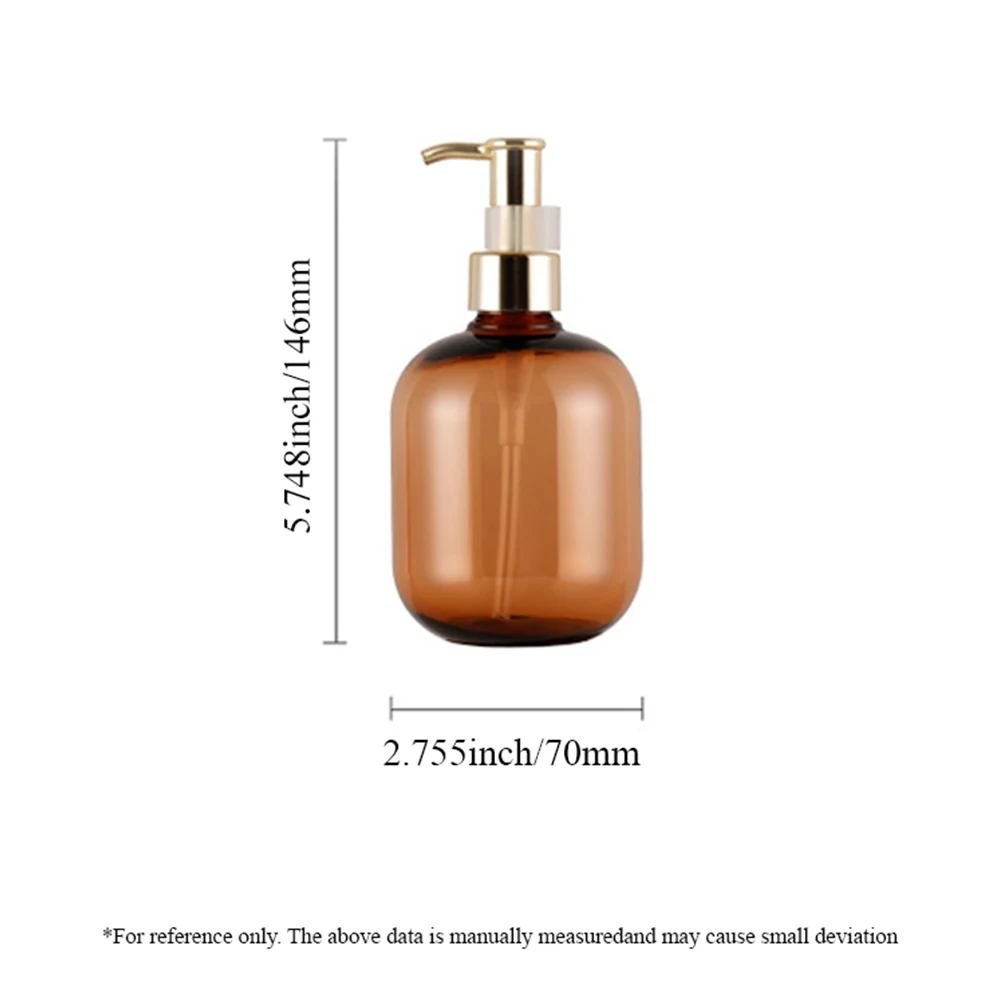 2 Pc 10.1 OZ Amber Soap Dispensers For Cosmetic Shampoos And Lotions Soaps Spill-proof Repeatable Pump Bottles For Bath Products soap dispenser,refillable bottle,shampoo dispenser,soap dispenser bottle,foaming soap dispenser,refillable plastic bottles,foam pump bottle,plastic lotion bottle