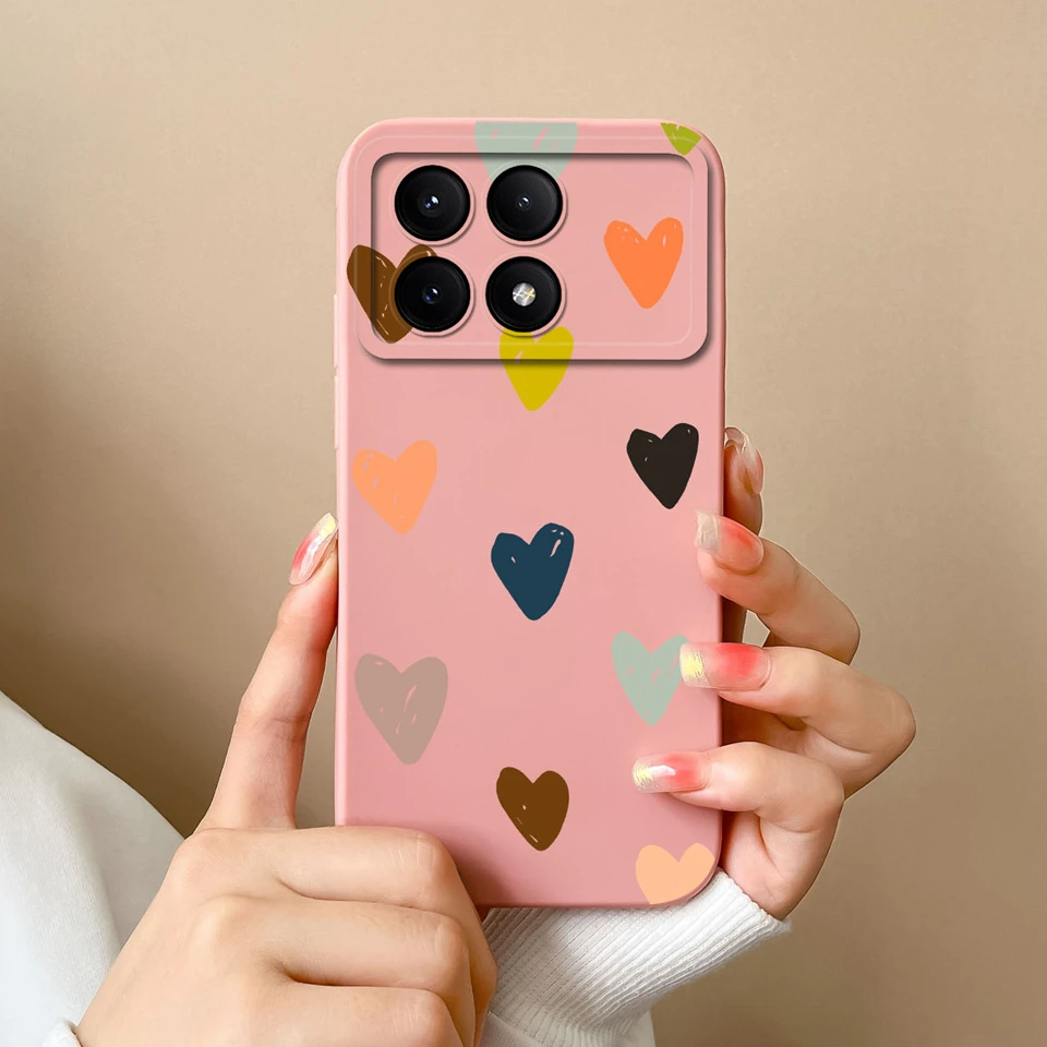 Gesture Love Heart Liquid Case