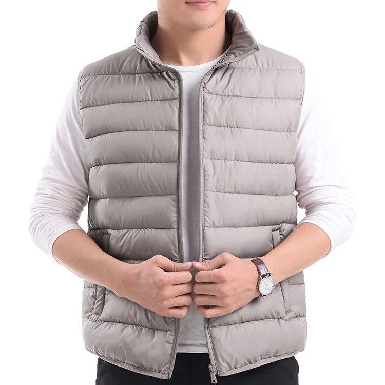 

2023 Men's Vest Jacket New Autumn Warm Sleeveless Jackets Male Winter Casual Solid Color Zipper Plus Size Clothing Brand V107