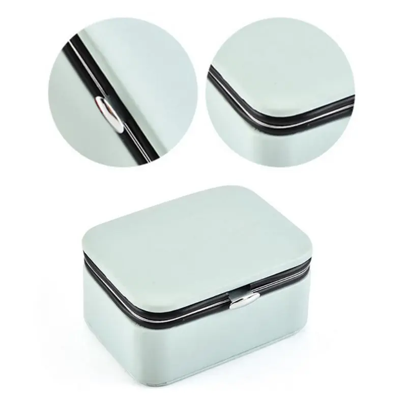 

Fashion Women Mini Portable Jewelry Box Earrings Rings Jewellery Storage Display Travel for Case