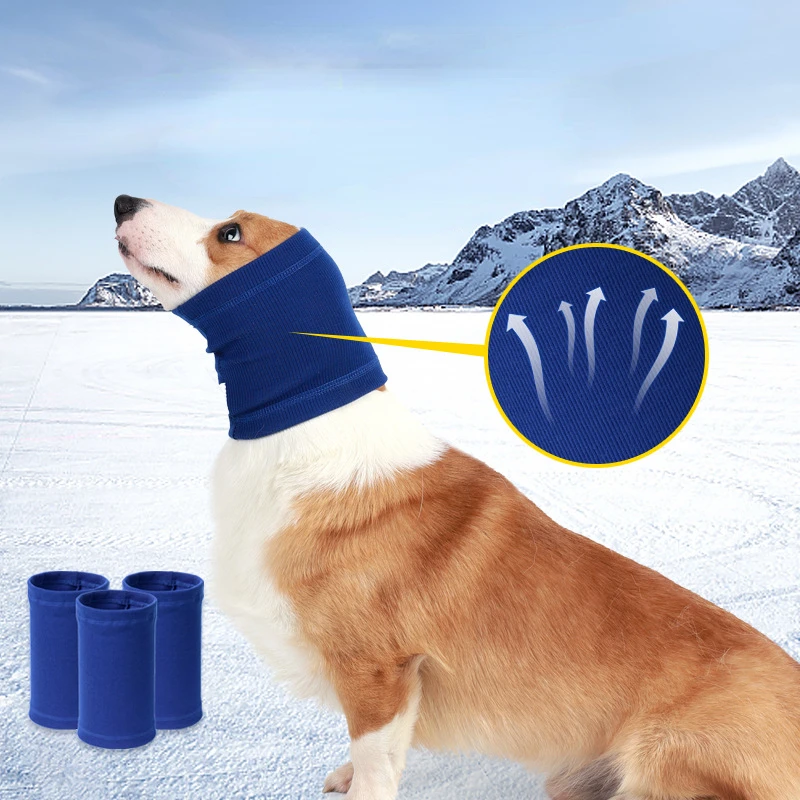 

Pet Dog Soothing Head Cover Collar Hood Anti-scare Soothing Emotions Against Thunder Neck and Ears Warmer Ear Muff Hood for Dog
