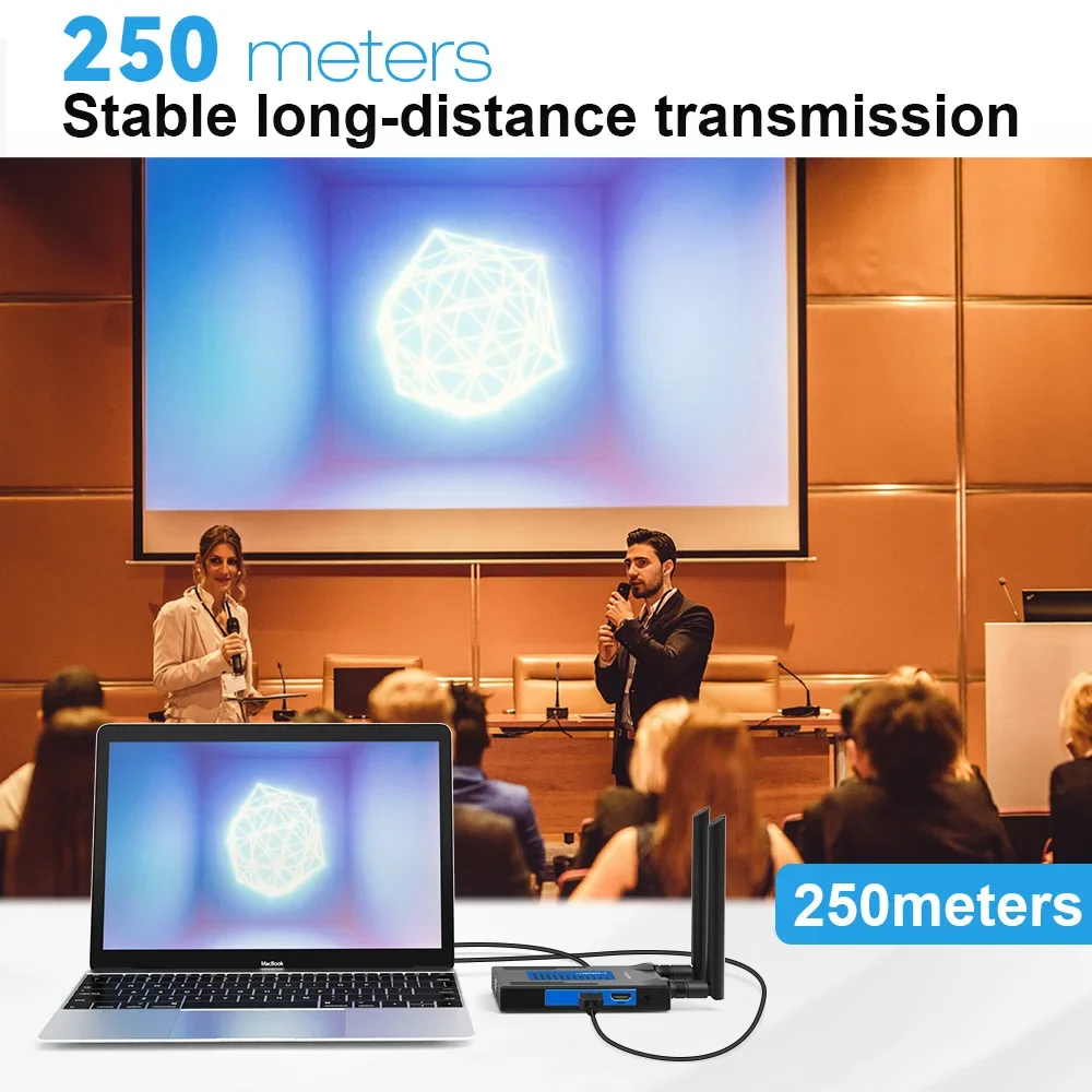 5.8Ghz 200M Wireless HDMI Extender 비디오 송신기 수신기 PS4 DVD 카메라 PC에서 TV 모니터용 스플리터 화면 공유 14개