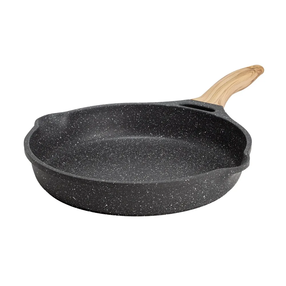 The Pioneer Woman Prairie Signature 14-Inch Cast Aluminum Wok, Charcoal  Speckle 