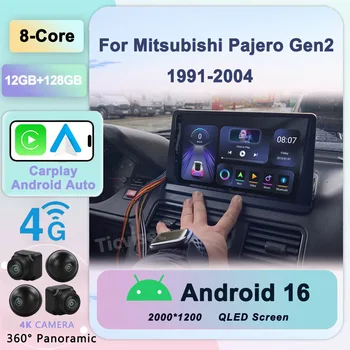 Android 16 2din Radio de coche para Mitsubishi Pajero Montero V31 Cheetah Kingbox Video Multimedia 9 "con pantalla táctil 2.5D WIFI 1