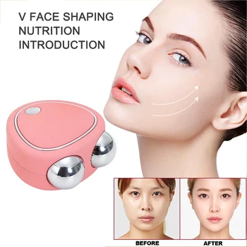 Ems Micro-current Beauty Instrument Lifting Firming Rf Double Roller Massager Wrinkle Remover Rejuvenation Skin Care Tools 2