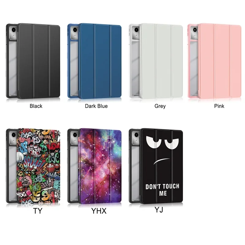 For Lenovo Tab M11 Case With Pen Holder Leather Acrylic Back
