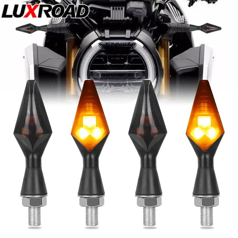 

Новинка, алюминиевые мини-Светодиодные поворотники для мотоциклов, желтые Световые индикаторы, черный хром, M8, универсальные для Honda, Suzuki, внедорожных велосипедов