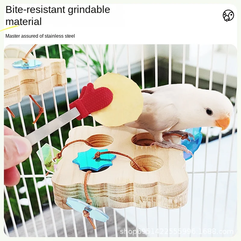 1 Pcs Pet Hamster Parrot Food Feeding Clip Stainless Steel Silicone Mini Clips Life Interactive Toy Small Pets Supplies