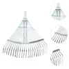 Garden Leaf Rake, Adjustable Leaf Rake, Multipurpose, Lightweight, Lawn Rake Folding Metal Rake for Garden Cleaning Gardening 5