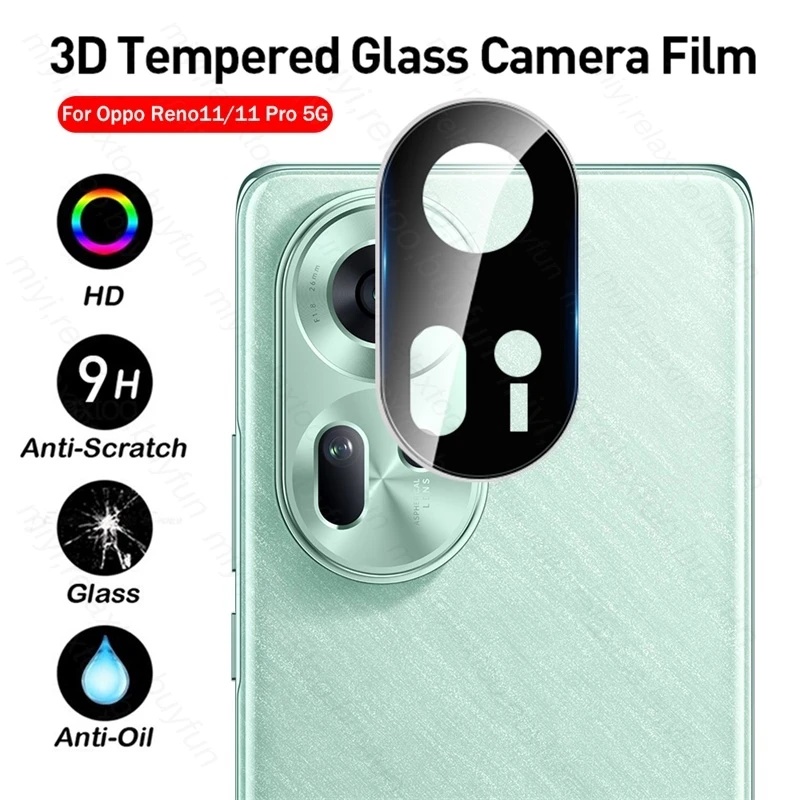 Custodia Protettiva Per Fotocamera In Vetro Temperato Curvo 3D Per Oppo Reno11 Reno 11 Pro 5G Copriobiettivo Orro Apo Apo Reno11Pro 11Pro 5G 2024