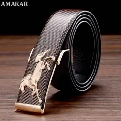 Designer Belts New Leather Belts for Men Buckle Fancy Vintage Jeans Plate Buckle Belts