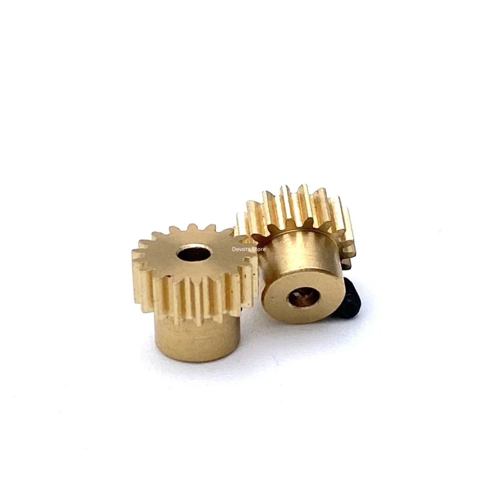 0.4M 18T step gear 2MM 2.5MM Bore diameter Copper Gear 18 Teeth 2PCS