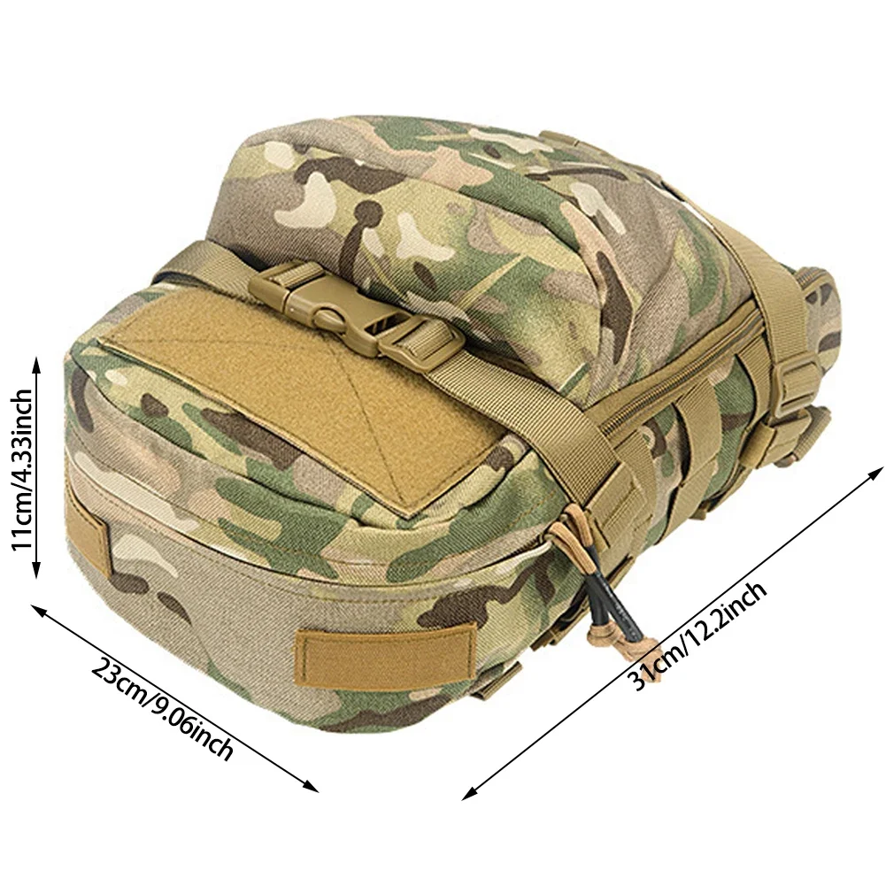 Tactical Hydration Pack Mini Back Panel Water Bag Nylon Molle Pouch Hunting Lightweight Vest Hose Accessories Zipper Backpack