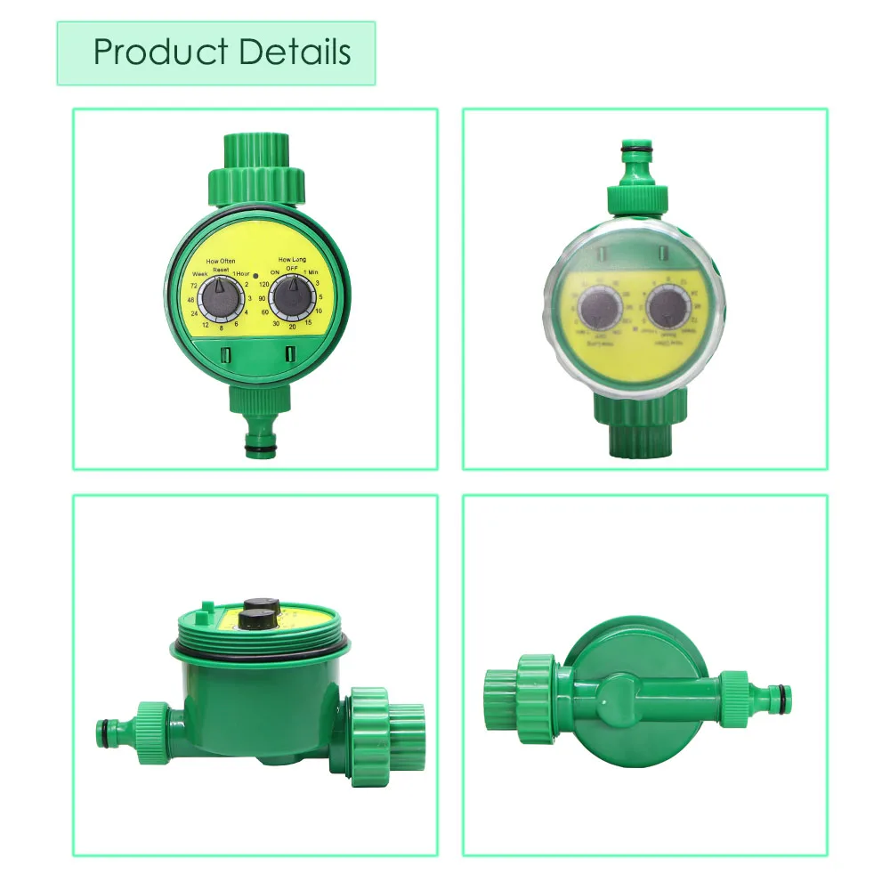 Garden Watering Timer Plant Irrigation Mechanical Controller Automatic Programmable Valve Home Indoor Outdoor Drip System Tool
