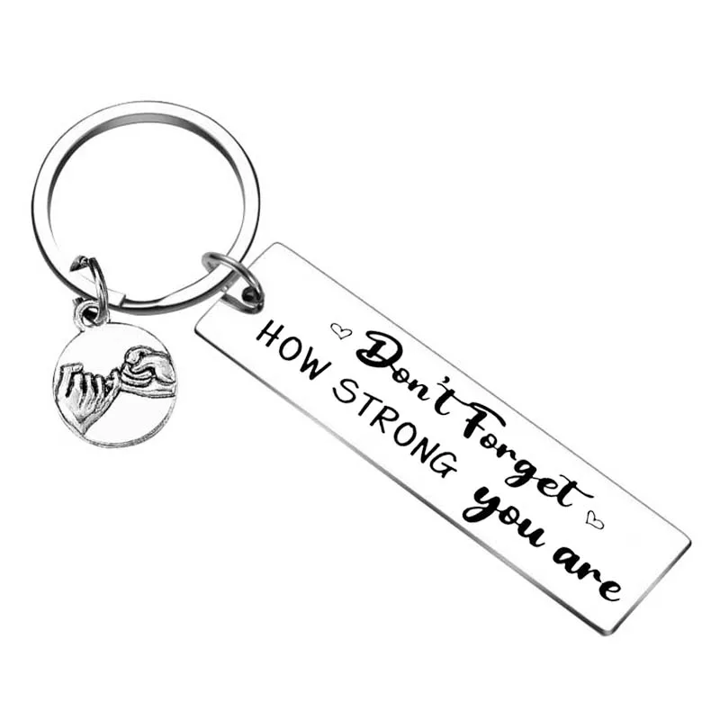 Llavero con colgante de letra de Stranger Things "Friends Don't Lie" de metal, llavero para mejor amigo, regalo de joyería