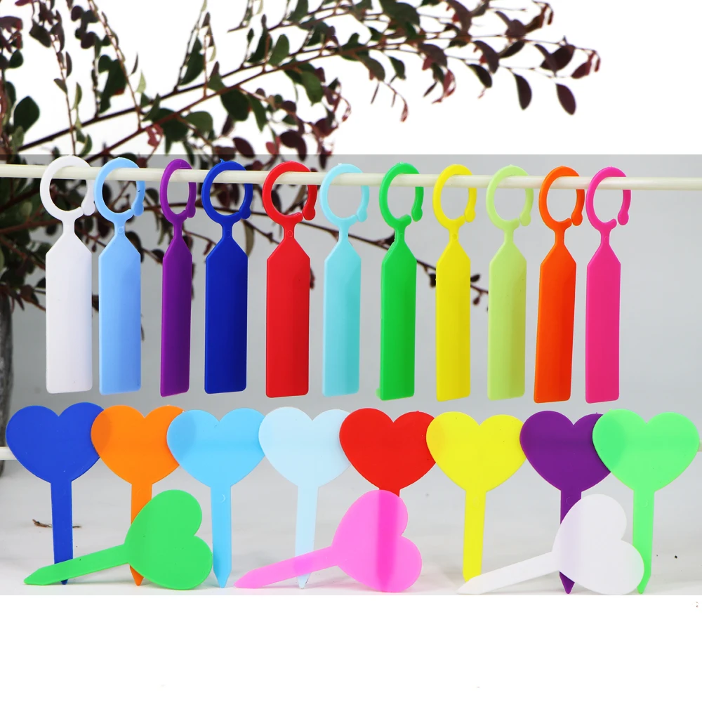 

10PCS Garden Plastic Plant Lables Hanging Waterproof Reusable Marker Writable Sunproof Nursery T-type Tags for Seed Potted Herbs