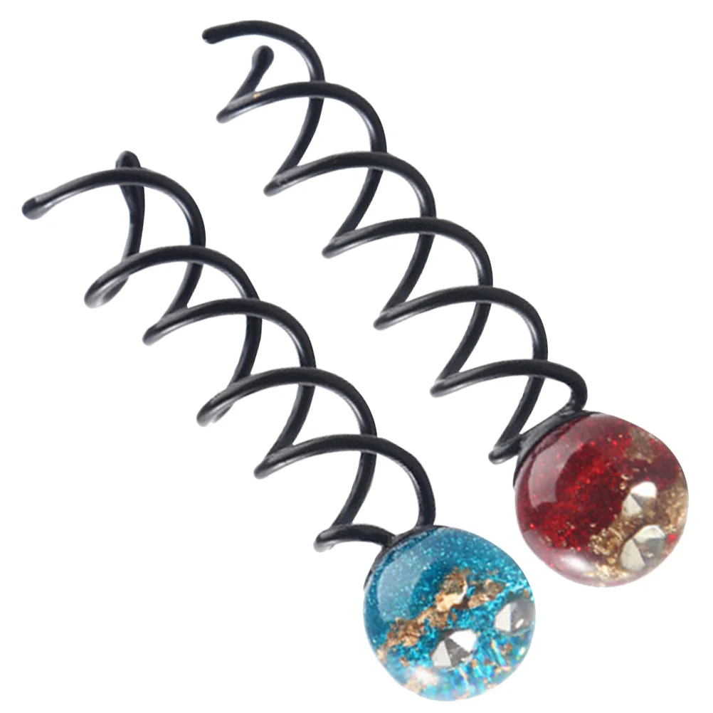 

Hair Bun Spiral Hairpins Spiral Hair Clip Bun Hair Stick Hair Bun Styling Tool Flower Bud Hair Head U Shape Hair Clip Decor