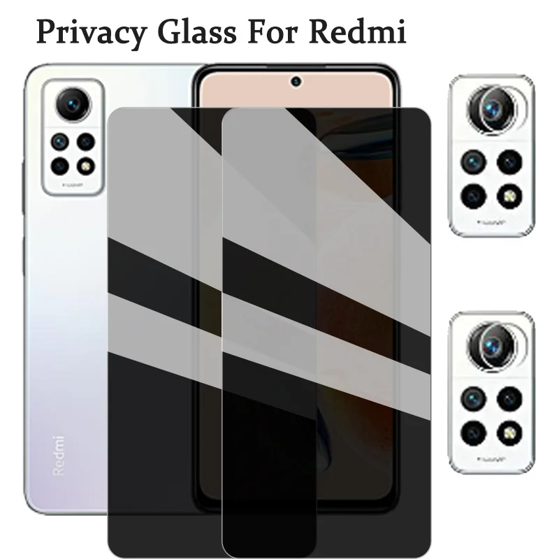 Generic 1~3 PCS Anti Spy Tempered Glass For Xiaomi Redmi Note 12 Pro Plus  Privacy Screen Protector Redmi Note12 Pro 5G Global Antiespia Pelicula de Cristal  Templado RedmiNote 12 Pro Front anti-peeping