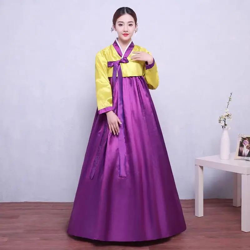 

Women Hanbok Dress Korean Fashion Ancient Costumes Traditional Party Asian Palace Cosplay Performance Clothing 10Color