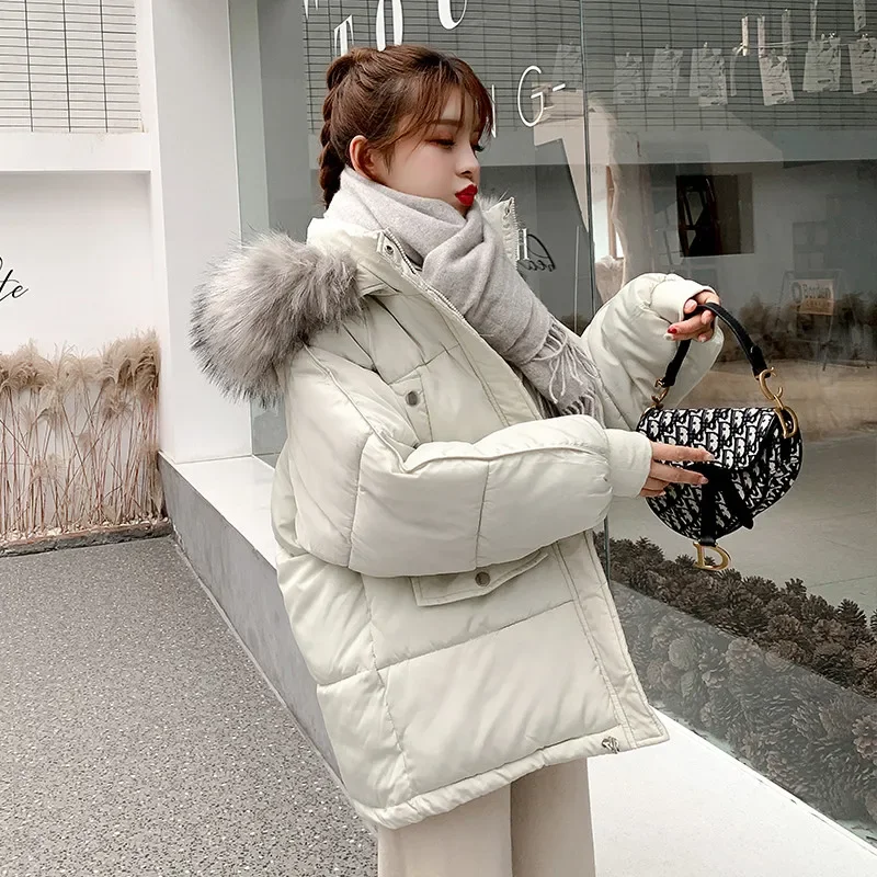 Cotton-padded Jacket Women Short Korean Down Padded Jacket Loose Padded Bread Jacket Student Padded 2022 New Style Winter Coats