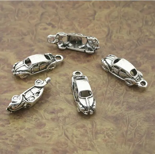 

20pcs 22x7mm;hole,1.5mm Tibetan Silve car charm pendants X0138