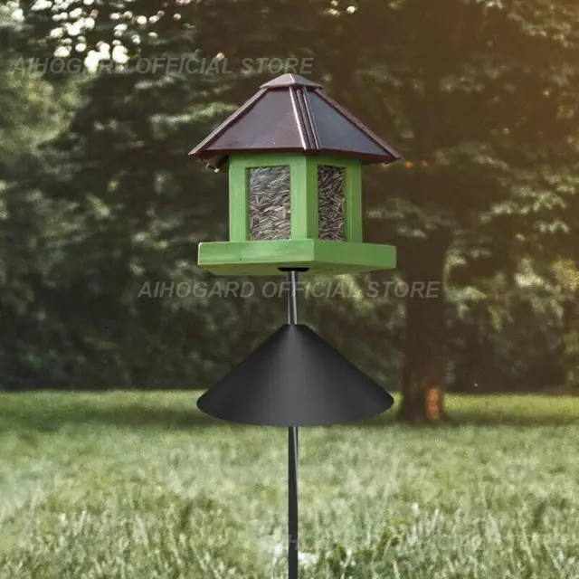 12 Hüvelyk Hüvelykes Ütésgátló Mókus Terelőlemez Összecsukható Függő Lapperfajtás Köré Tekercselés A Mókusálló Terelőlapok Kerti Dekorációja Fekete Sima - Image 3