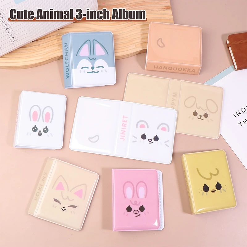 Cartoon Animal 3 Inch Album Photo Postcard Storage Album Idol Pictures Collection Kpop Card Binder Name Card Book