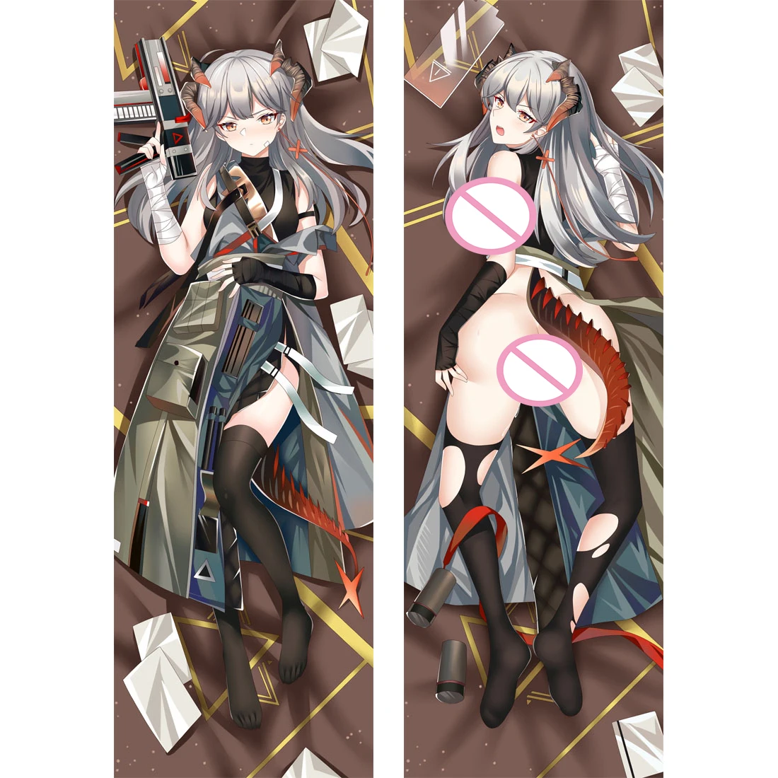 

Saria Dakimakura Anime Arknights Theme Character Cosplay Body Pillow Case 2 Side Soft Comfort Throw Hugging Cushion Cover