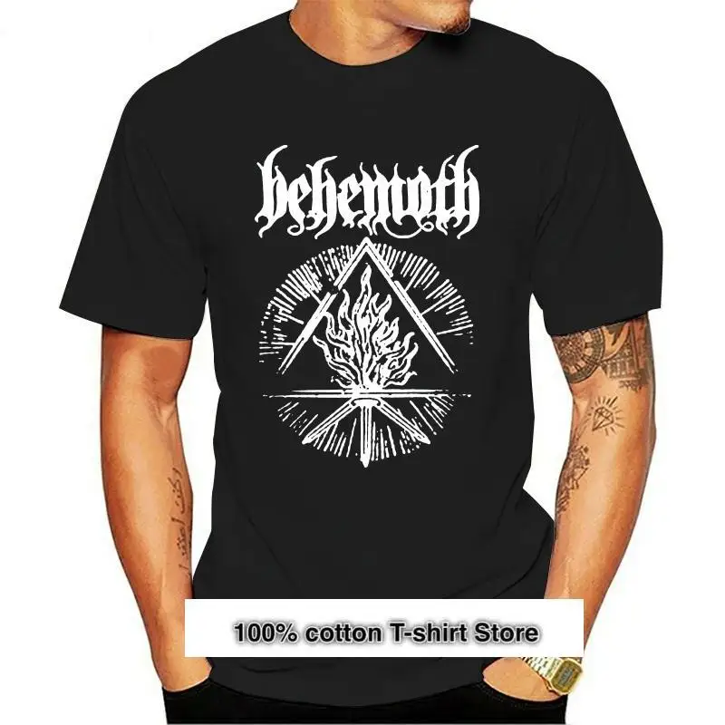 Behemoth-Furor Divinus-Camiseta De Manga Corta Para Hombre, Camiseta Negra De Fitness, Camiseta Dealgodon 2019, 100%