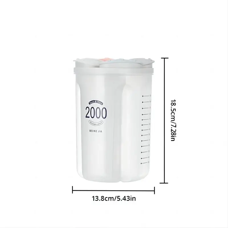 Grain Miscellaneous Grain Storage Tank Plastic Partition Storage Tank Kitchen Household Food Sealed Multifunctional 1pc kitchen storage box rice storage box food storage pots food storage container food storage can food storage box storage box