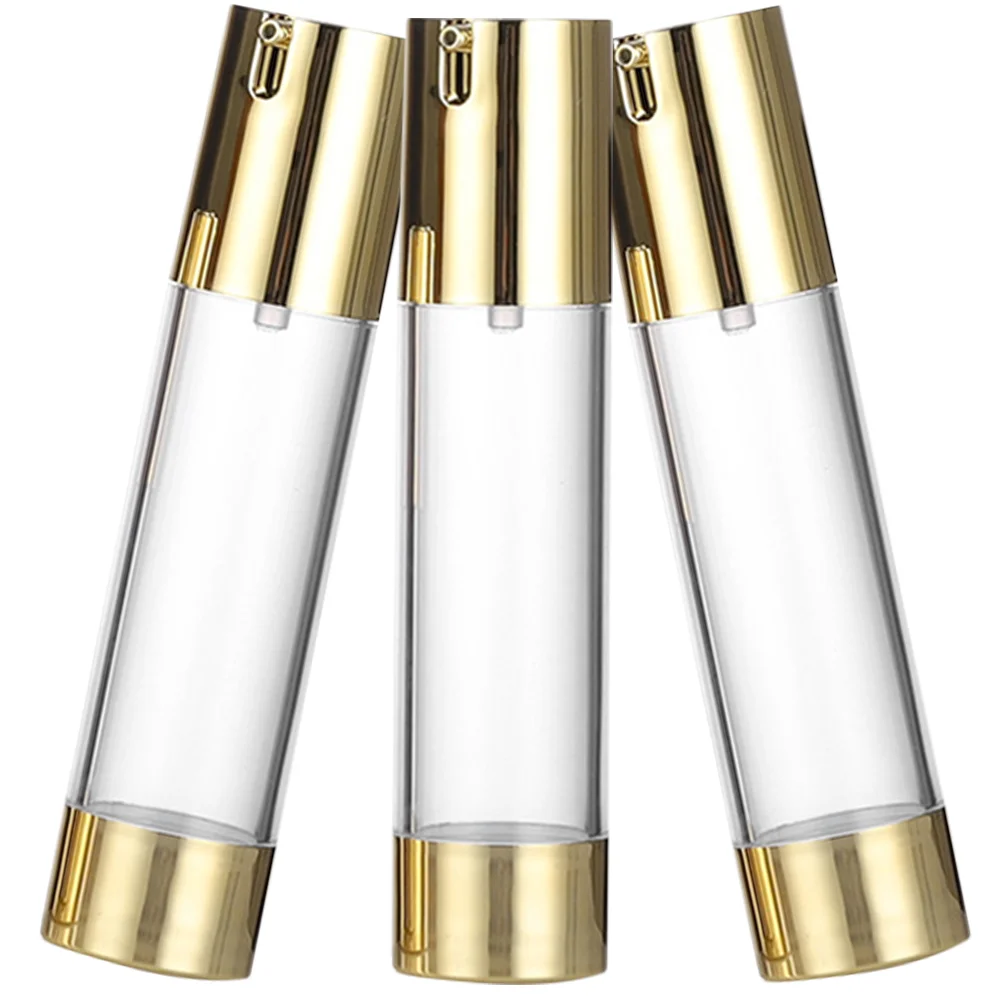 

3 Pcs Essential Oil Bottle Vacuum Lotion Travel Bottles Size Containers Pp Pump