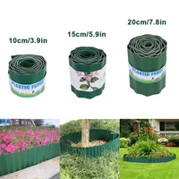 10/15/20cm Plastic Stone Garden Grass Lawn Edge Fence Path Flexible Lawn Edging Border Ground Outdoor Accessories Green