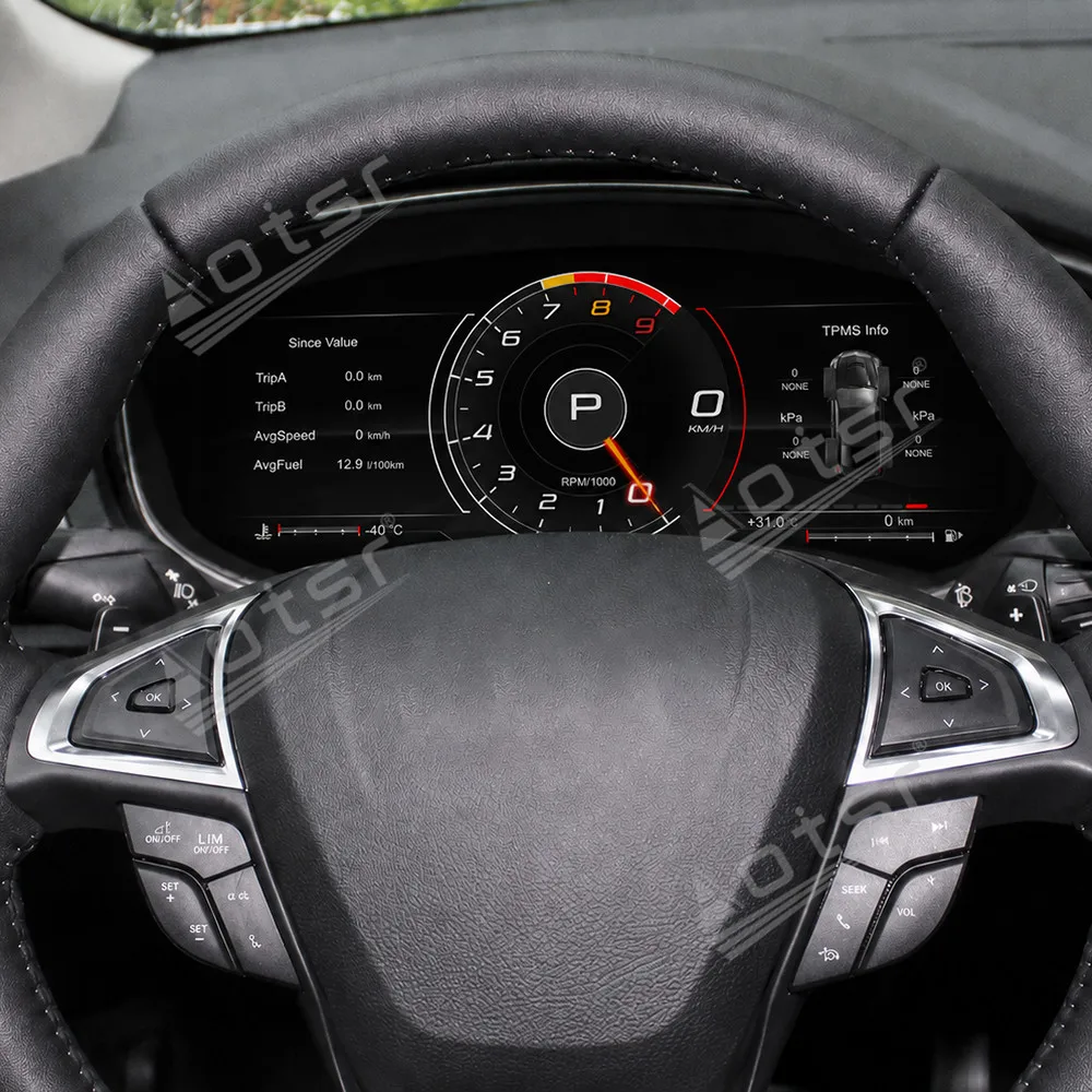 Panel de Instrumentos Digital LCD, Cabina Virtual para Ford Mondeo Fusion MK5 2013-2021, Velocímetro, Tablero Inteligente con Navegación 3