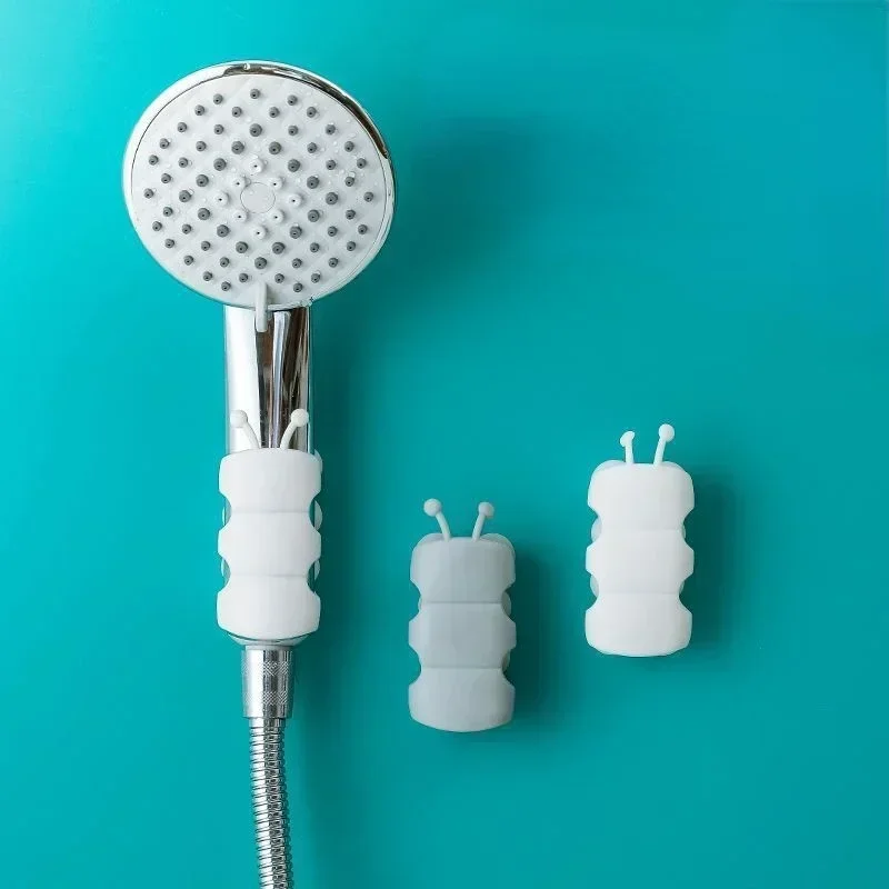 Caterpillar Shower Suction Cup Bracket Free Perforation Fixed Bathroom Sprinkler Net Red Shower Suction Cup Bathtub Accessories