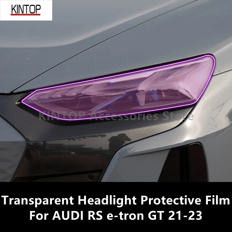 

Фары для AUDI RS e-tron GT 21-23, B-Pillar, прозрачная фотопленка для ремонта от царапин, аксессуары, установка