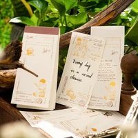 30 pcs Long note Memo Pad hot gold fantasy fairy tale ledger material paper message can be written flower fairy  6 models 1