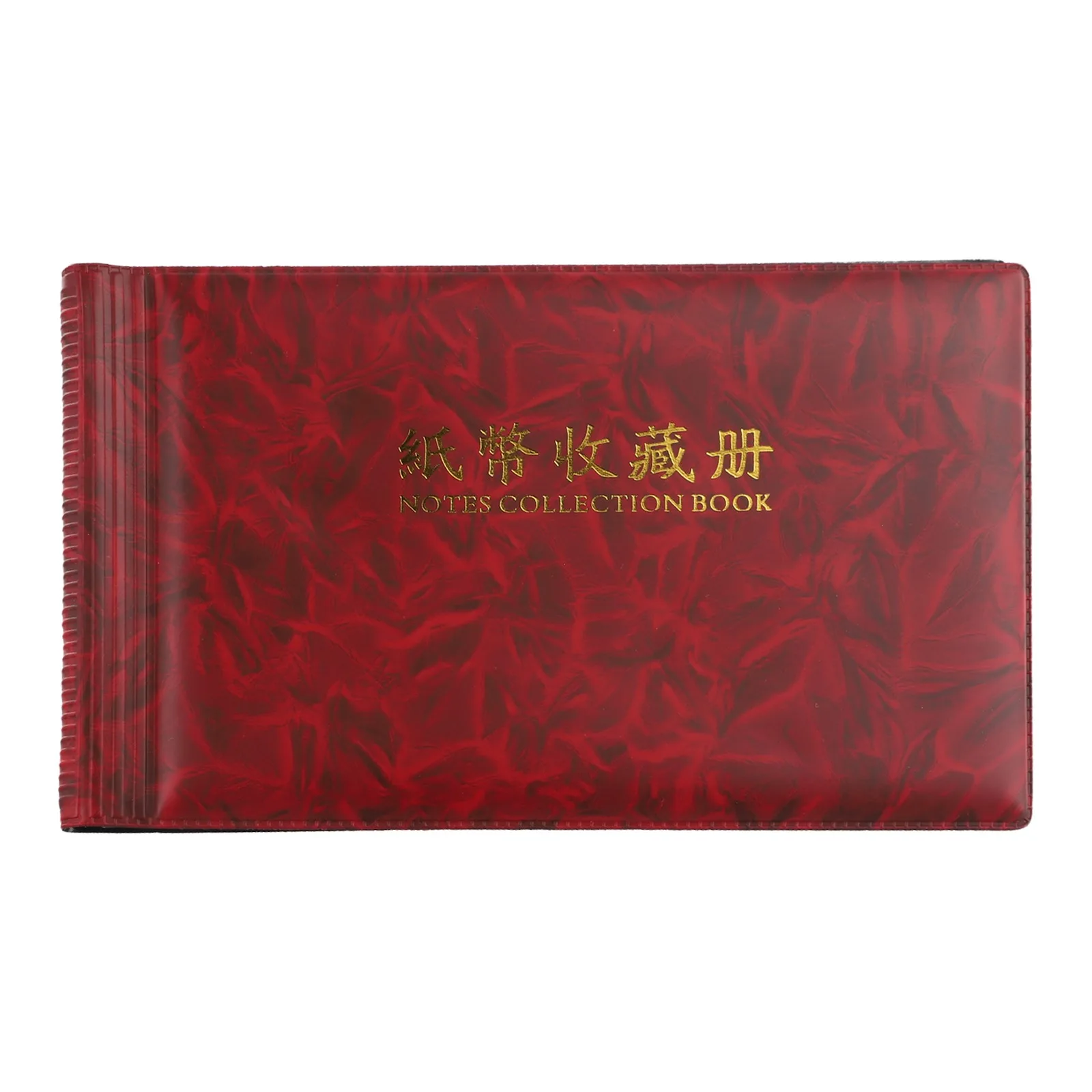 Paper Money Pocket Collection Album Wallet Currency Banknote 20 Notes w/ Imitation Leather Cover Color At Radom money collection album