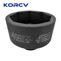 Special Tools for Volvo Scania Man Daf Iveco Renault Benz Trucks JD017 Socket 80 mm 8-sided