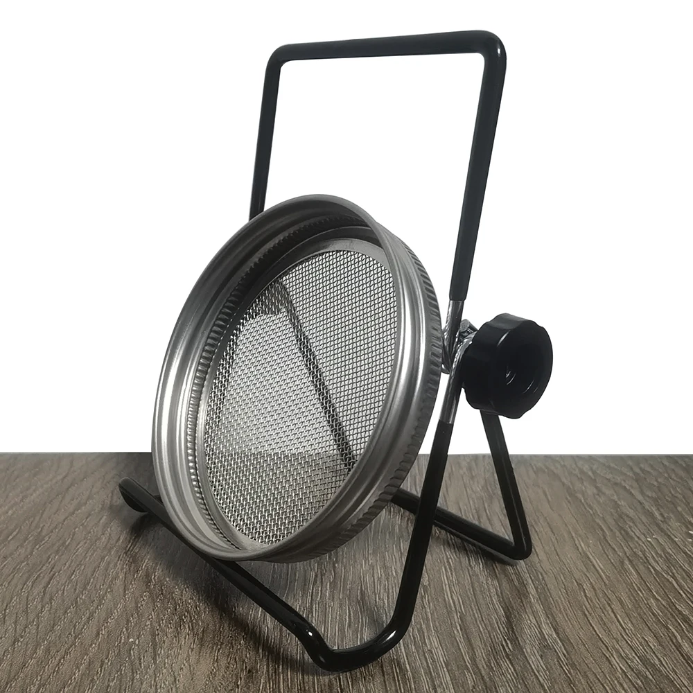 Seed Sprouter Germination Cover Sprouting Mason Jars With Stainless Steel Strainer Screen Lids Stainless Steel Germinator Stand
