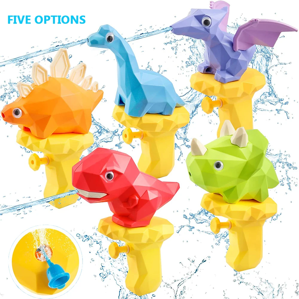 

Water Guns for Kids Pool Toys Toddler Outdoor Dinosaur Squirt Summer Backyard Beach Blaster Swimming Games Outside Boy Girl