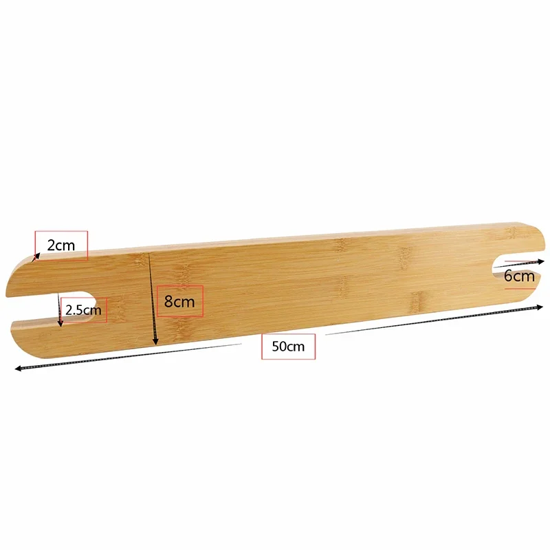 Seggiolone per bambini Poggiapiedi in legno di bambù naturale Poggiapiedi per seggiolone stabile antiscivolo Accessori per bambini Roba per bambini - immagine 2