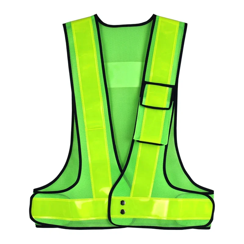 Hi Vis Vest With Pockets Reflector Vest Yellow Pocket Zipper