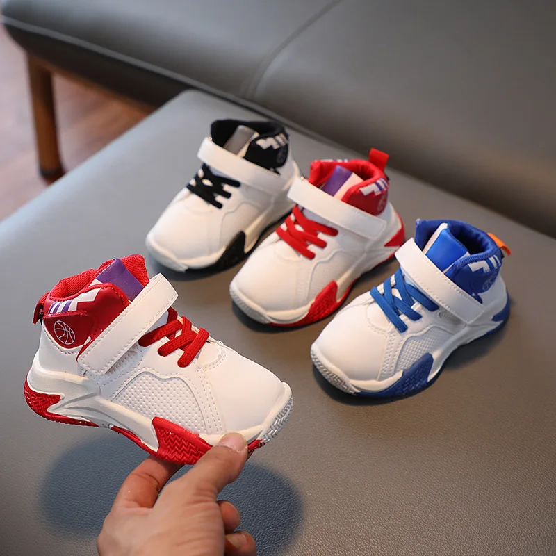 Sports Shoes Kids Sneakers Kids Shoes Kids Sports Shoes Children Running Shoes Soft Sole Breathable Jogging Basketball Training Shoes for Boys