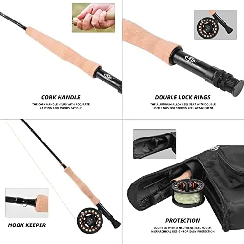 SF-001 Fly Fishing 4 Piece Rod and accessory set 3