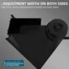 Adjustable Frameless Pivot Shower Door Matte Black Hardware Finish Certified Clear Tempered Glass Shower Enclosure 6