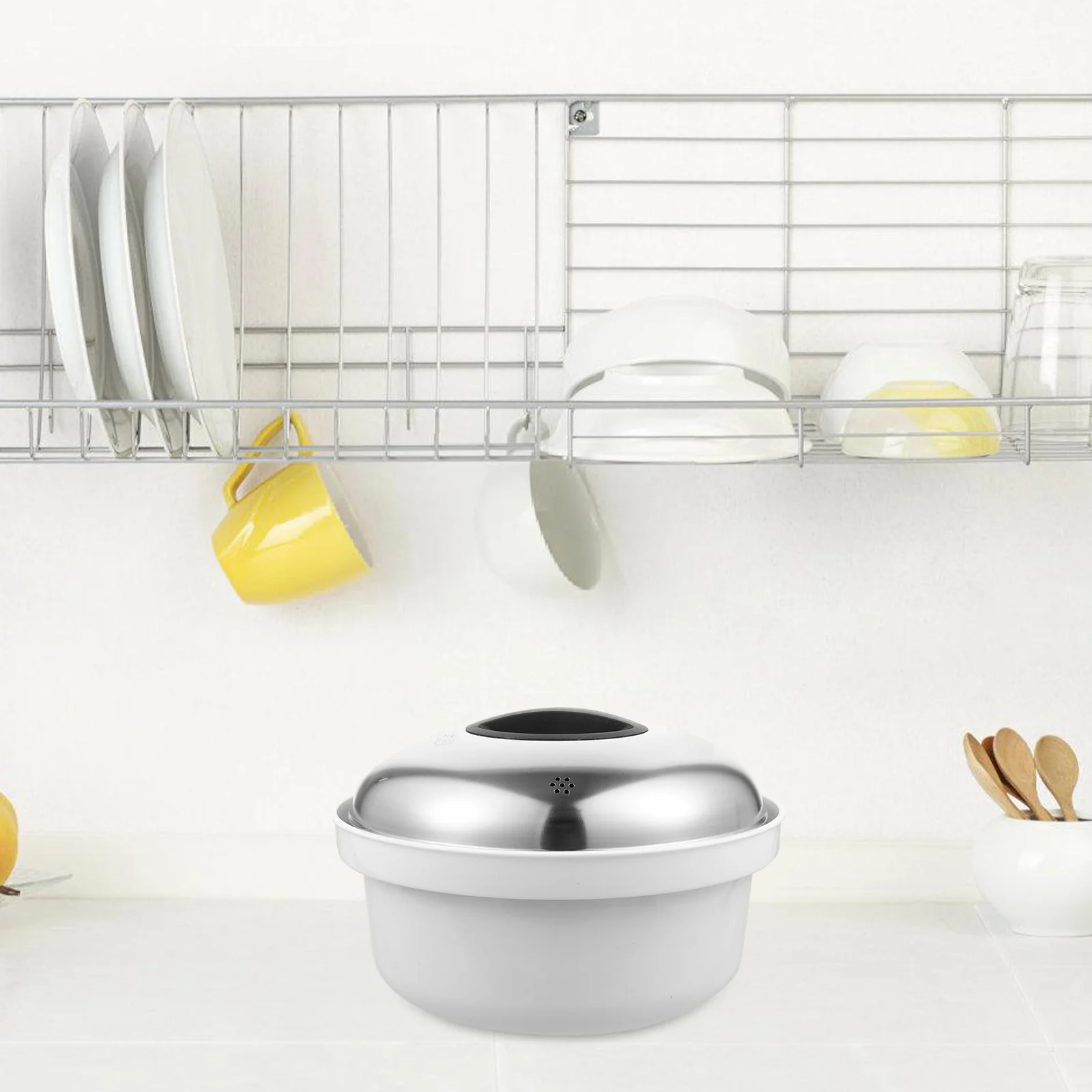 Steamer Set Healthy Cooking Pot Basket with Lid Meat Pan Food Microwave Ovens Kitchen Cooker